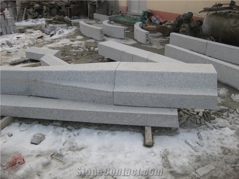 Bus Stop Stone, G341 Grey Granite Parking Stone