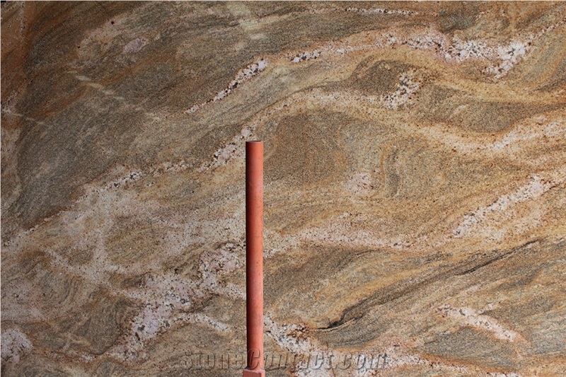 Polished Golden River Granite Slabs & Tiles, Juparana Golden Wave Granite Slab,Brazil Yellow Granite for Walling,Flooring
