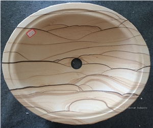 Natural Oval Sandstone Wash Basins