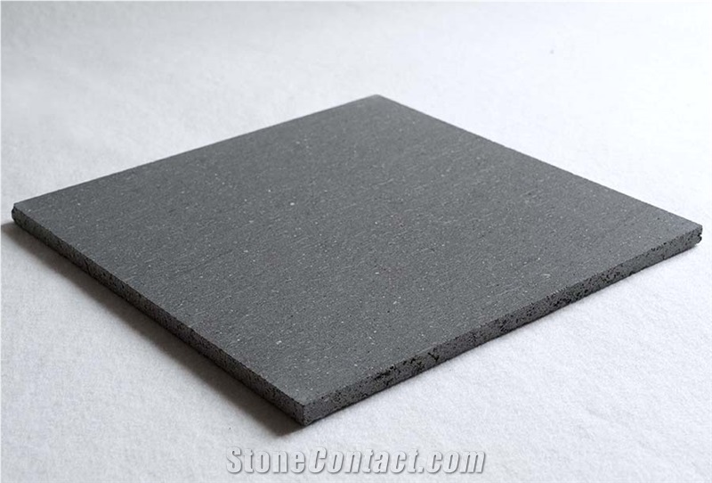 Pietra Basaltina Basalt Polished Slabs & Tiles, Italy Grey Basalt