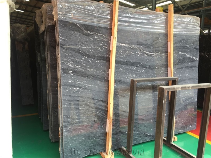 New Stone, Grigio Fantasy Marble Slabs, Polished Grey Starry Sky Marble Slabs