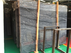 New Stone, Grigio Fantasy Marble Slabs, Polished Grey Starry Sky Marble Slabs