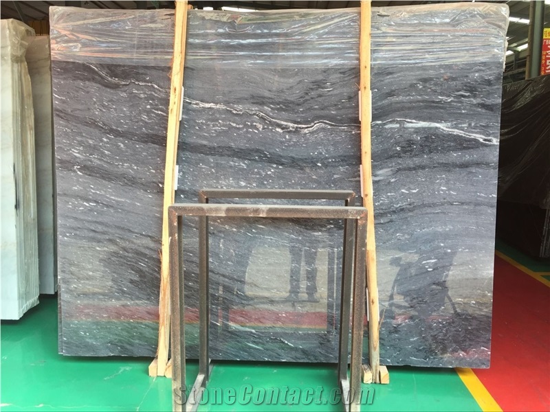 New Stone, Grigio Fantasy Marble Slabs, Polished Grey Starry Sky Marble Slabs
