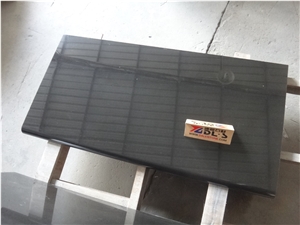 China Cheap Popular Mongolia Absolute Nero Black Basalt Vanity Tops, Bath Top, Natural Building Stone Hotel Bathroom, Toilet Decoration