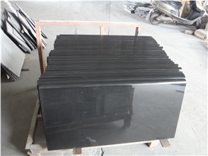 China Cheap Popular Mongolia Absolute Nero Black Basalt Vanity Tops, Bath Top, Natural Building Stone Hotel Bathroom, Toilet Decoration