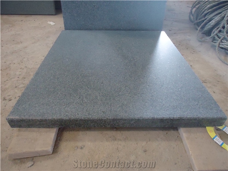 G612 Zhangpu Green Granite Honed Tiles & Slabs, China Green Granite Tiles,Cheap Green Granite Floor and Wall Tiles