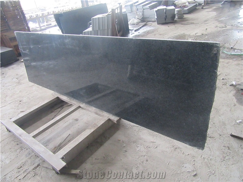 G654 China Impala, Nero Impala Granite Polished Tiles & Slabs, Dark Grey Granite Slabs, Cheap Chinese Grey Granite Polished Cutter Slabs