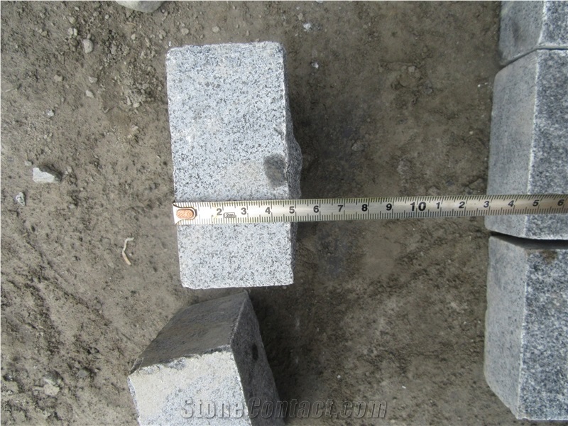 G654 Padang Dark, Dark Grey Granite Cobble Stone, Cube Stone Surface Natural Split Others Sawn Cut, China Cheap Grey Granite Walkway, Driveway, Patio Pavers Stone