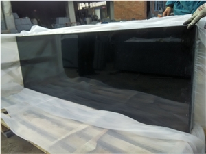 Hebei Black Granite Kitchen Countertops, China Absolute Black Granite Worktops, Black Granite Kitchen Island Tops