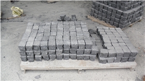 Zhangpu Black Basalt Cobble Stone, Cube Stone All Sides Natural Split, China Cheap Black Basalt Walkway Pavers Stone, Garden Stepping Pavements
