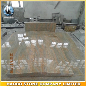 Beige Granite Raw Silk Tombstone Wholesale Beige Granite Raw Silk Tombstone Wholesale