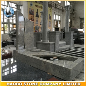 Blue Granite Polished Memorial Monument Kerb Set for Sale Sky Blue Granite
