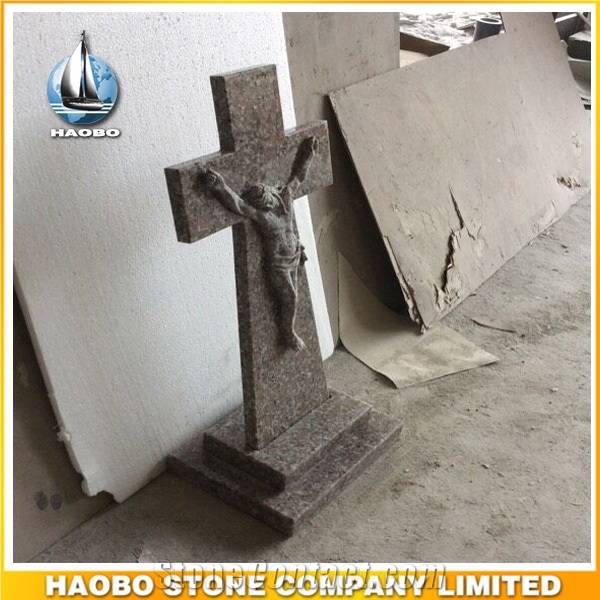 Cheap Prices Quality Gravestone Cross Design Headstone in Granite Wholesale
