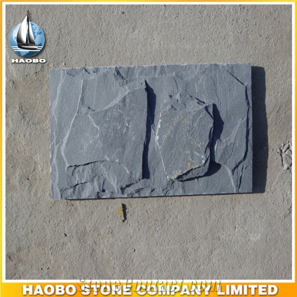Dark Gray Wall Slate Tile Factory Direct Mushroom Stone