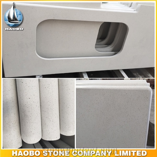 Factory Direct Pure White Quartz Kitchen Countertop