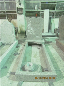 G636 China Pink Granite Cemetery Tombstones