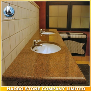 Granite Undermount Double Bathroom Vanity Top for Sale