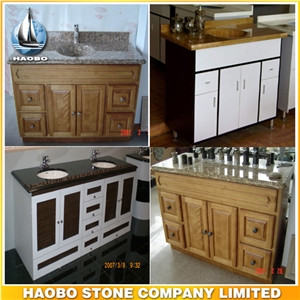 Granite Undermount Double Bathroom Vanity Top for Sale