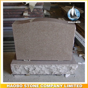 Grey Granite Classic American Style Upright Memorial Monument for Sale