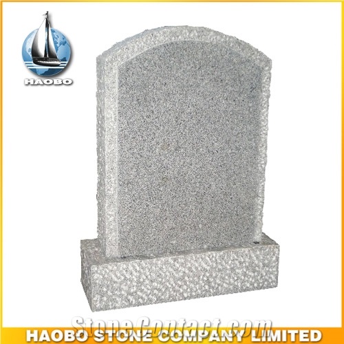 Grey Granite Lawn Headstone for Sale