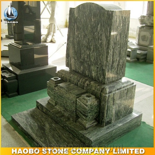 Hand Carved Granite Stone Monuments, Asian Style Tombstones, Japanese Gravestones