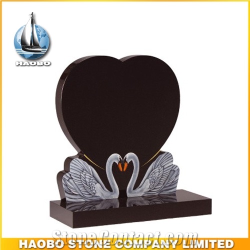 Heart Design Quality Granite Headstone Heart Shaped Wholesale