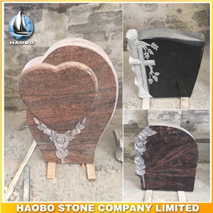 Modern Shape Memorials for Sale Heart and Tree Design