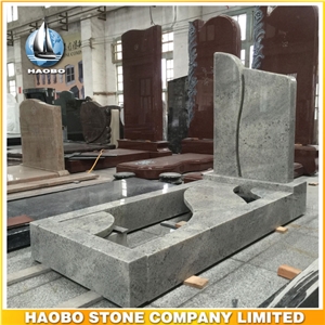 New Design Full Cover Memorial & Gravestone in New Kashmir Grey Granite