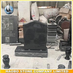 Polished Black Granite American Style Upright Monument for Sale Polished Black Granite American Style Upright Monument for Sale