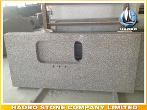 Polished Green Granite Bathroom Vanity Top Wholesale Undermount Design