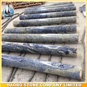 Polished Marble Stair Balustrade Granite Railings Wholesale Round Pillars