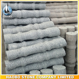 Polished Marble Stair Balustrade Granite Railings Wholesale Round Pillars
