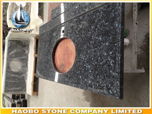 Quality Granite Kitchen Countertop Polished, Black Granite Kitchen Countertops
