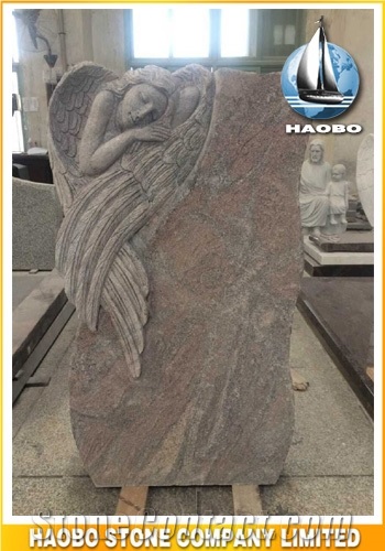 Quality Paradiso Granite Angel Design Monument and Headstone