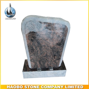 Red Granite Headstone for Sale Lawn Memorial