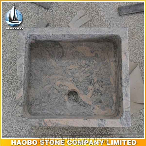Square Shaped Multi Color Granite Kitchen Sink Wholesale