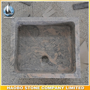 Square Shaped Multi Color Granite Kitchen Sink Wholesale
