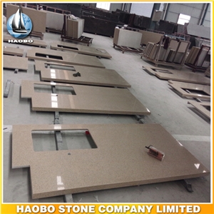 Wholesale Beige Granite Kitchen Countertop Single-Bowl Sink High Quality Wholesale Beige Granite Kitchen Countertop Single-Bowl Sink High Quality