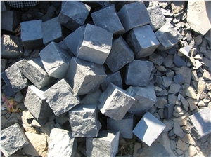 Black Granite Cobble Stone