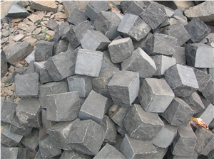 Black Granite Cobble Stone