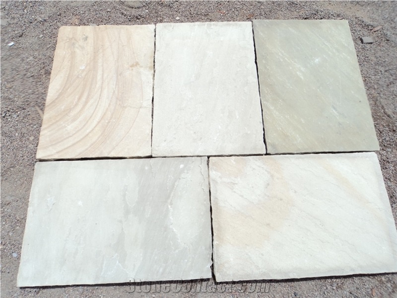 Fossil Mint Sandstone Tiles