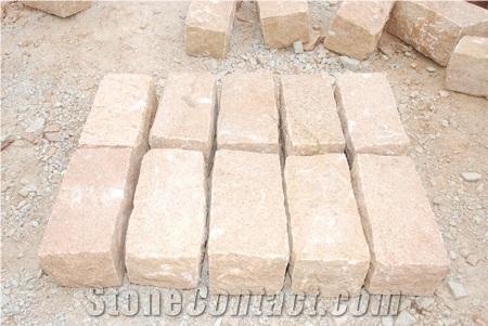 Mysore Yellow Granite Cobble Stone