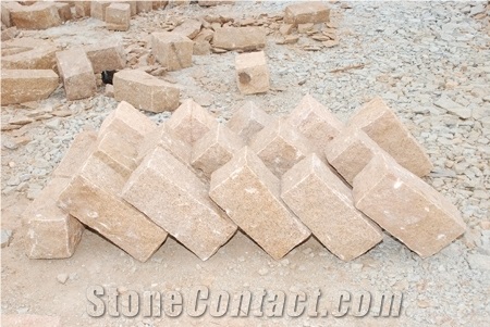 Mysore Yellow Granite Cobble Stone