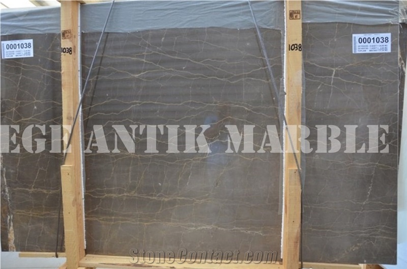 Olive Maron Gold Polished Slabs & Tiles, Brown Polished Marble Floor Tiles, Wall Tiles