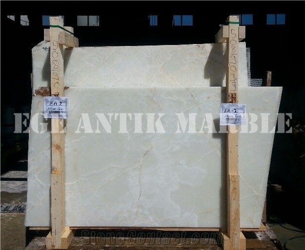 White Onyx 2cm Polished Slabs & Tiles