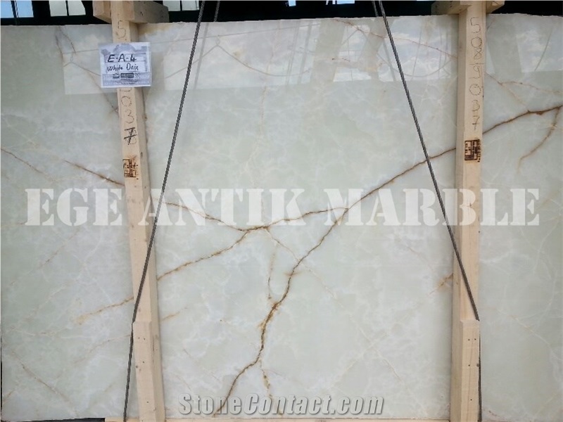 White Onyx 2cm Polished Slabs & Tiles
