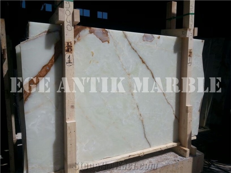 White Onyx 2cm Polished Slabs & Tiles