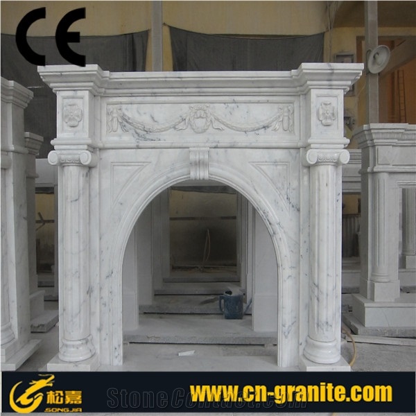 Beige Marble Fireplace,Beige&Yellow Stone Firepalce,China Beige Fireplace,Fireplace Design Ideas,Fireplace Decorating&Remodelings,Fireplace Insert，Fireplace Cover