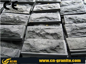 Black Granite Mushroom Stone Exterior Wall Covering, Mushroon Surface Building Stone Walling Tiles,Mushroomed Cladding,Mushroomed Stone,Mushroom Wall Tiles,Mushroom Wall Cladding,Cheap Mushroom Stone