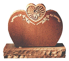 China Factory American Style Carved Red Granite Tombstone,Western Style Monument,Headstone,Gravestone,Wholesaler-Xiamen Songjia